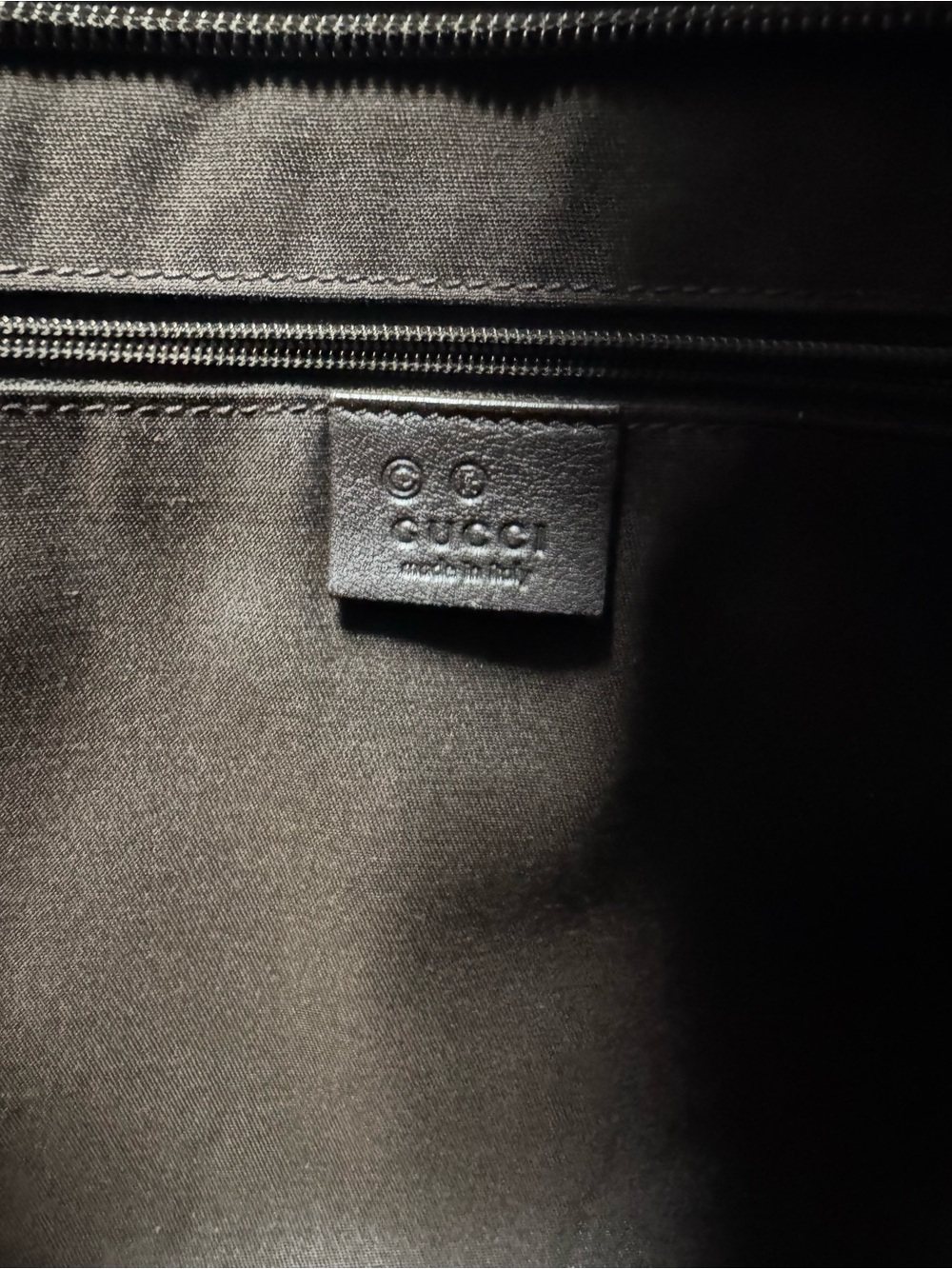 Gucci Beige GG Supreme Canvas Crossbody with Brown Leather Trim - Picture 7 of 14
